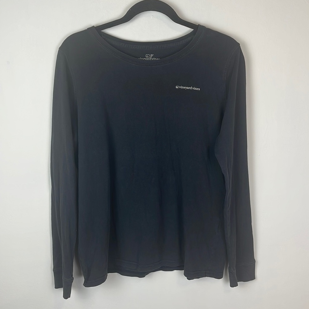 Vineyard vines navy blue mens long sleeve shirt size large
